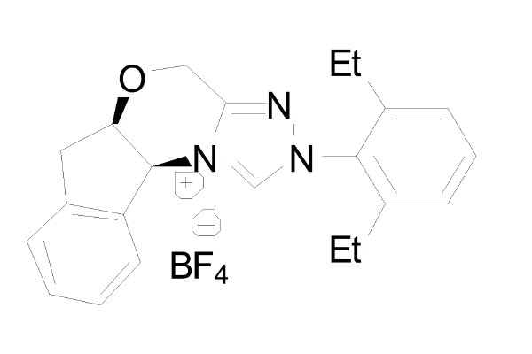 1221487-76-8 | (5aR,10bS)-2-(2,6-Diethylphenyl)-5a,10b-dihydro-4H,6Hindeno[ 2,1-b][1,2,4]
triazolo[4,3-d][1,4]oxazinium Tetrafluoroborate