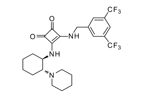 1223105-93-8   | 3-((3,5-bis(trifluoromethyl)benzyl)amino)-4-(((1R,2R)-2-(piperidin-1-yl)cyclohexyl)amino)cyclobut-3-ene-1,2-dione
