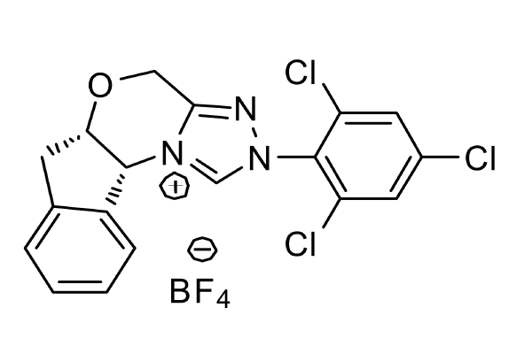 1252006-72-6 | (5aR,10bS)-5a,10b-dihydro-2-(2,4,6-trichlorophenyl)-4H,6H-Indeno[2,1-b][1,2,4]triazolo[4,3-d][1,4]oxazinium tetrafluoroborate