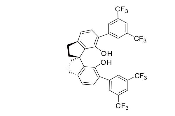 1286189-16-9 | 
(1R)-6,6'-bis[3,5-
bis(trifluoromethyl)phenyl]-2,2',3,3'-tetrahydro-1,1'-Spirobi[1H-indene]-7,7'-diol