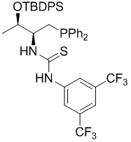 1333260-44-8 | N-[3,5-bis(trifluoromethyl)phenyl]-N'-
[(1S,2R)-2-[[(1,1-
dimethylethyl)dimethylsilyl]oxy]-1-
[(diphenylphosphino)methyl]propyl]-Thiourea