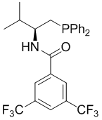 1451091-01-2 | N-[(1S)-1-
[(diphenylphosphino)methyl]-2-methylpropyl]-
3,5-bis(trifluoromethyl)-Benzamide