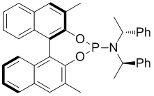 340700-94-9   | (11bR)- 2,6-dimethyl-N,N-bis[(1R)-1-
phenylethyl]-Dinaphtho[2,1-d:1',2'-f][1,3,2]dioxaphosphepin-
4-amine
