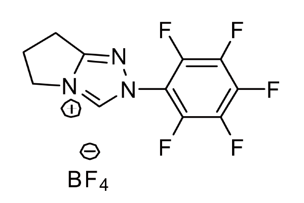862095-91-8 | 6,7-Dihydro-2-pentafluorophenyl-5H-pyrrolo[2,1-c]-1,2,4-triazolium tetrafluoroborate