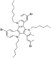 862856-06-2   | 3,8,13-tribromo-5,10,15-trihexyl-10,15-dihydro-5H-diindolo[3,2-a:3',2'-c]carbazole